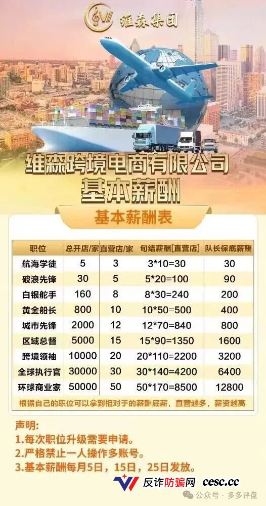 维森画饼自爆了！所谓的“环球商业家”不过是个收割剧本，给点“底薪”你就