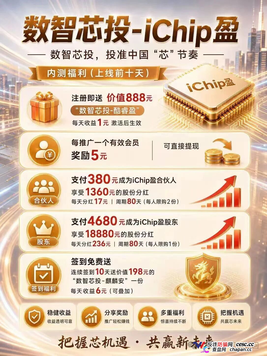你发展20层下线,他在后台数20层韭菜——数智芯投的“芯片事业”,就是拉人头的数学游戏