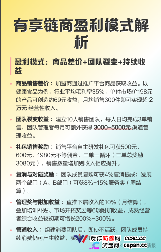 拆解 “三生中国”挂靠项目“有享链商” 骗局:披着区块链外衣拉人头,1980 元入门费背后全是套路(4) 拆解 “三生中国”挂靠项目“有享链商” 骗局:披着区块链外衣拉人头,1980 元入门费背后全是套路(4)